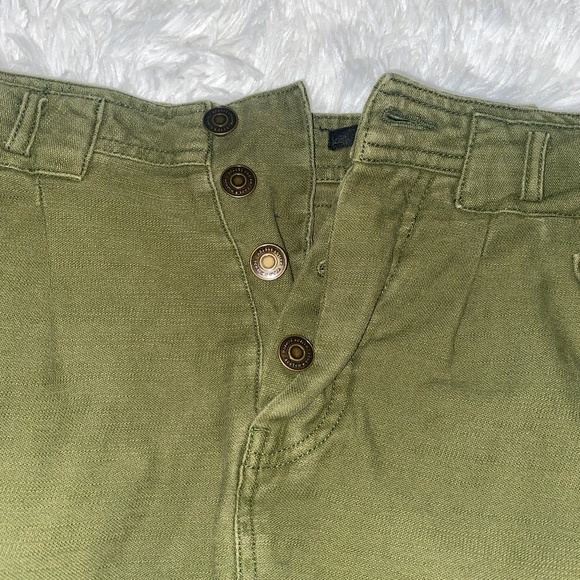 Scotch and Soda Army Green Denim Button Fly Mini Skirt - Picture 5 of 7